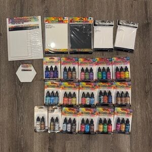 New Tom Holtz Ranger Alcohol Inks (46 .5 fl oz Inks) and Yupo Alcohol Inks Paper